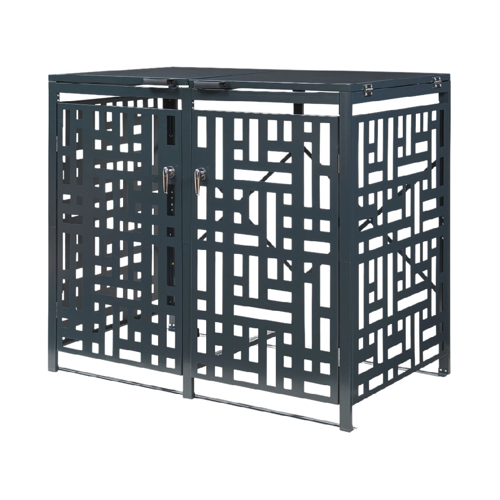 Meuble de rangement en métal pour extérieur - 80 x 40 x 70