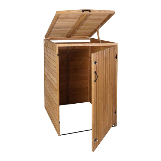 Armoire de jardin en bois de pin pour stockage extérieur - 50 x 50 x 100