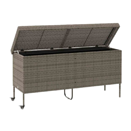 Coffre de rangement extérieur en résine tressée - 120 x 50 x 70